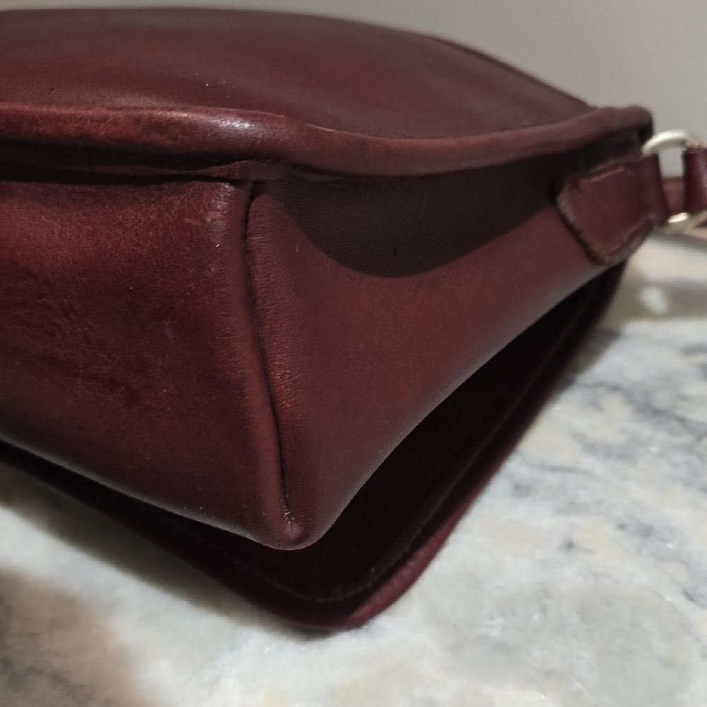 Coach Rich Dark Brown Vintage Leather Shoulder/Crossbody Bag - Picture 7 of 15